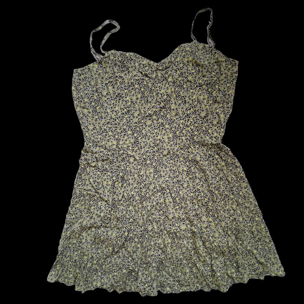 Calvin Klein Jeans Printed A-Line Dress Micro Leop